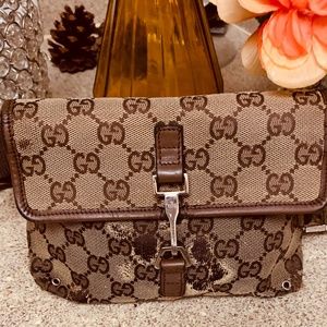 💯 Gucci GG Canvas Waist Bag Pouch